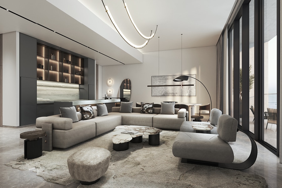 INterior of w residence dubai