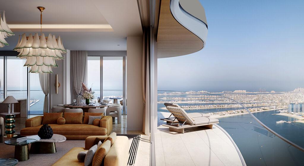 view from emaar beach front homes